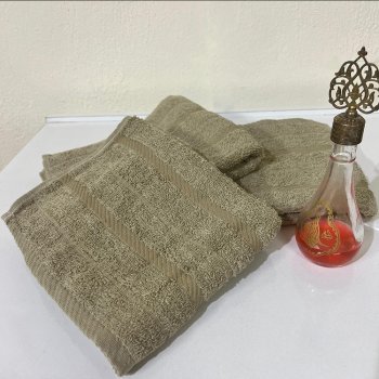 El Havlusu 50x80 Pamuk Çizgili Karamel